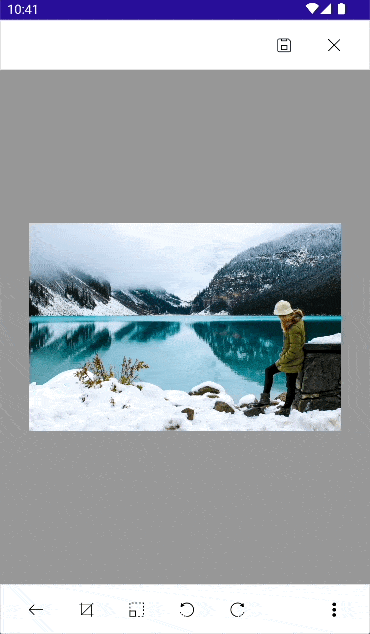 .NET MAUI ImageEditor Control Image Interactions Mobile