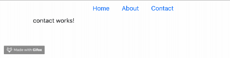 User is not authorized, so clicking on About sends them to Contact.