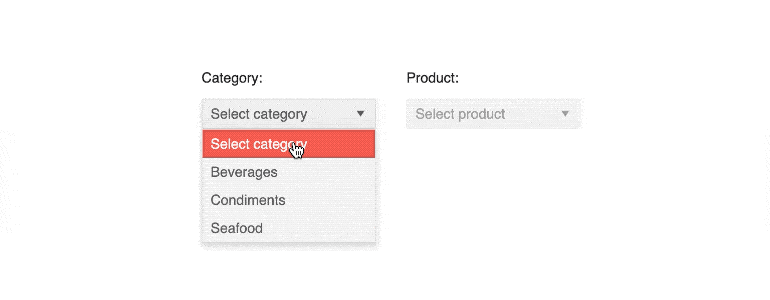 Kendo UI for Angular DropDownList - Cascading DropDownLists