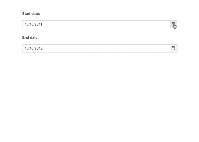 Telerik UI for ASP.NET MVC DatePicker Range Selection