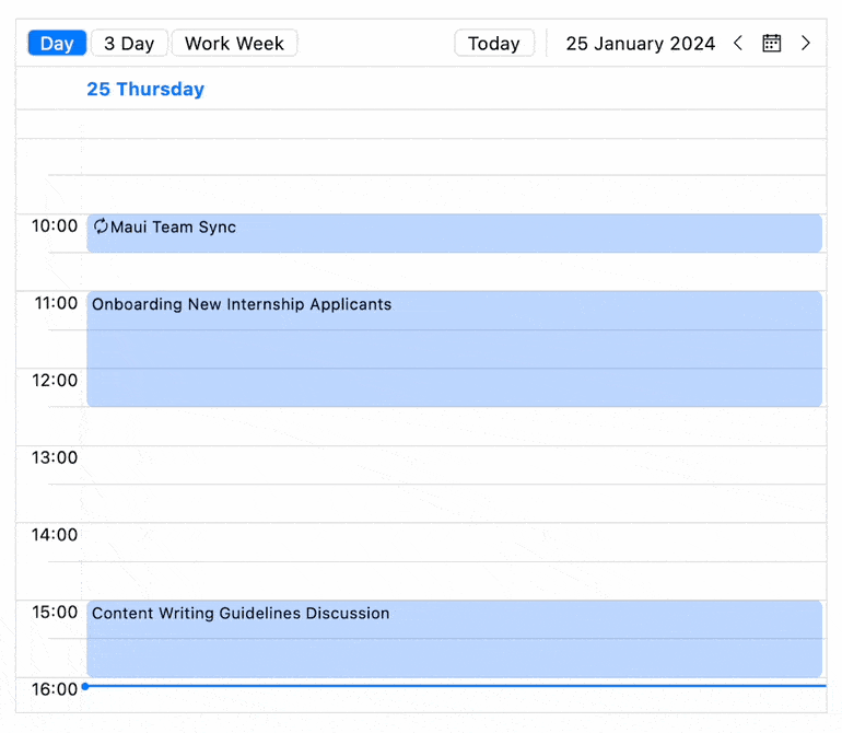 NET MAUI Scheduler component Dialogs