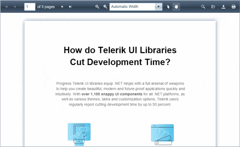 Telerik UI for ASP.NET AJAX RadPdfViewer Search Feature 