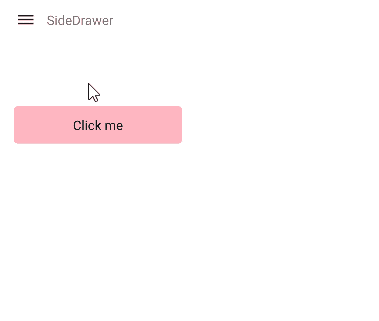 Button tallying clicks is slid to the right when the hamburger menu is opened, and it can still be clicked