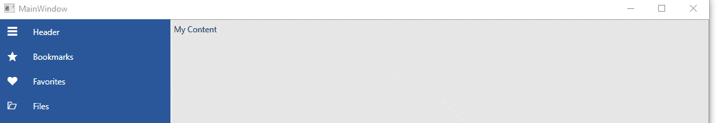 Adaptive WPF NavigationView Control