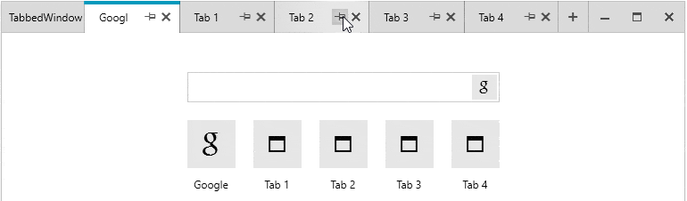 WPF Tabbed Window Pinned Tabs