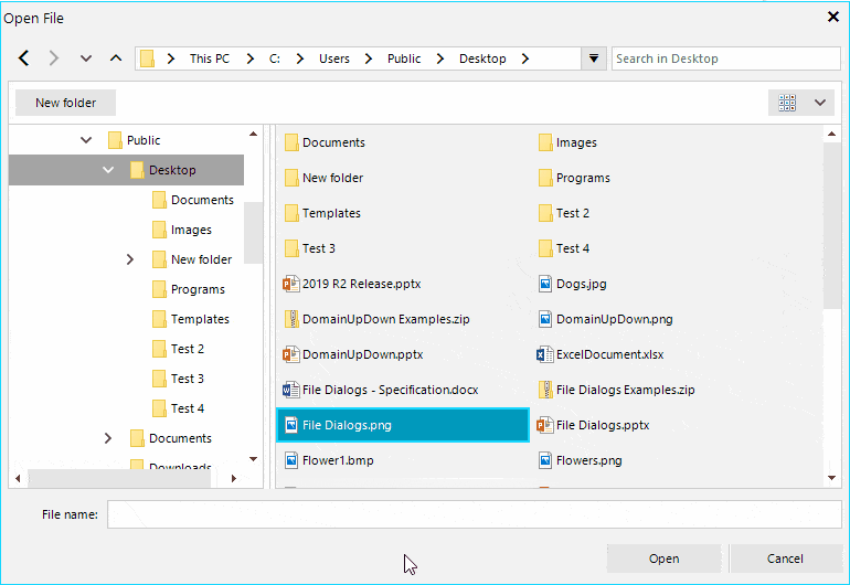 Drag and Drop in WinForms File Dialogs