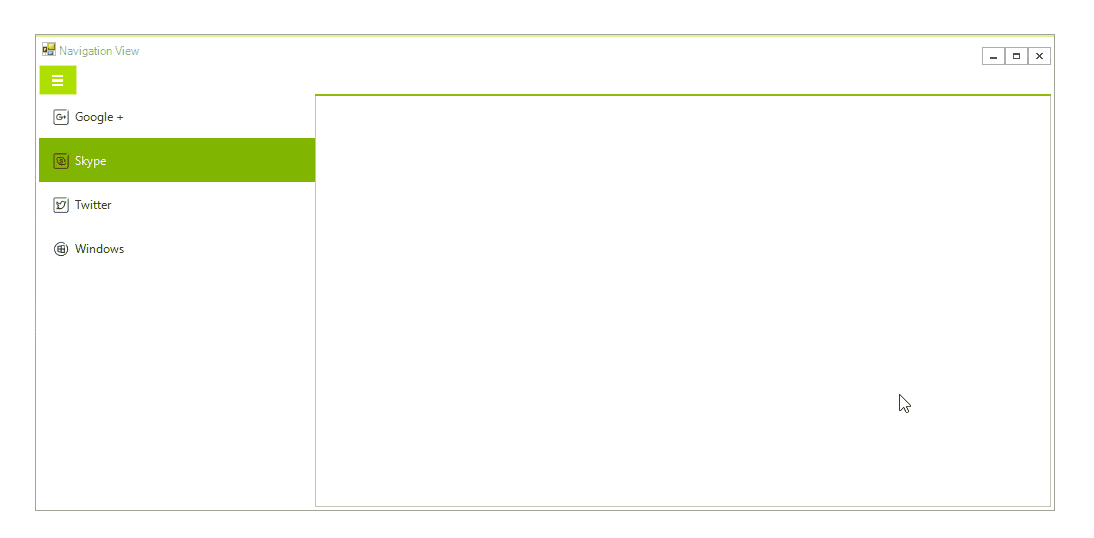 Auto display mode in the WinForms NavigationView control