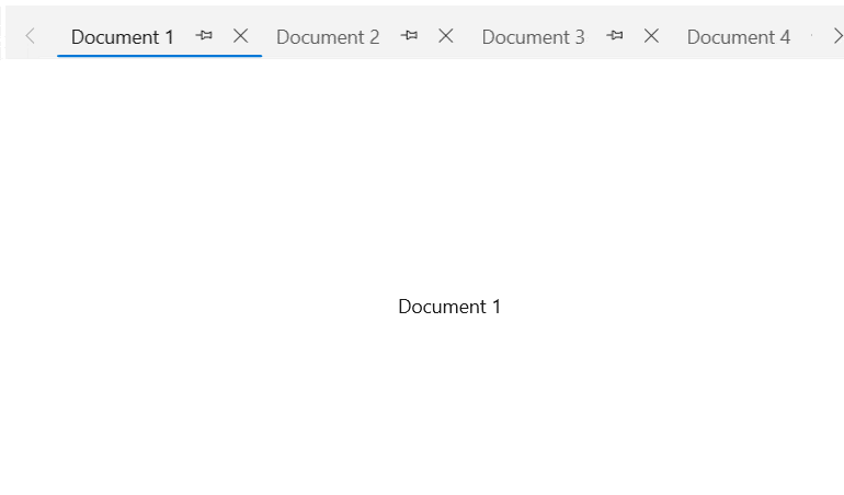 WinUI Tab Control - Selection