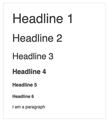 Typography Header