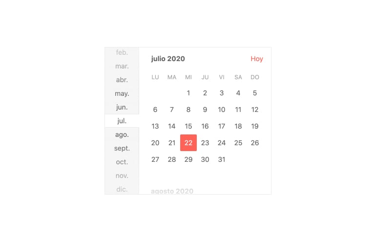 Kendo UI for Angular - Calendar Globalization