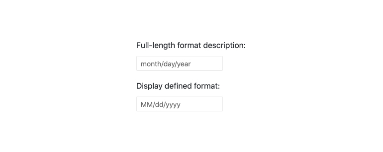 Kendo UI for Angular DateInput - Placeholders