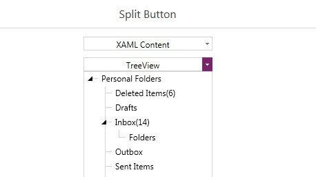 WPF Button control displaying Split Button