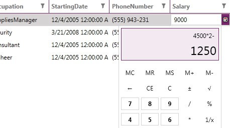 WPF Calculator Picker