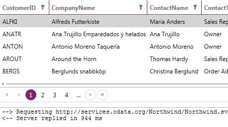 WPF DataServiceDataSource showcasing WCF Data Services Integration