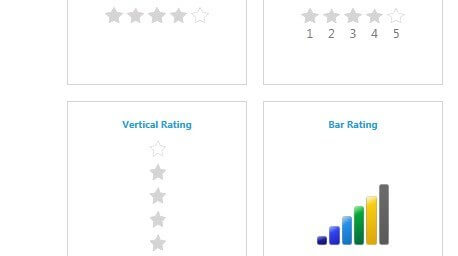 WPF Rating control visualizing Horizontal and vertical orientations