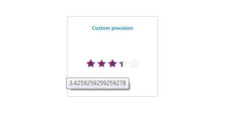 WPF Rating control visualizing the precision property