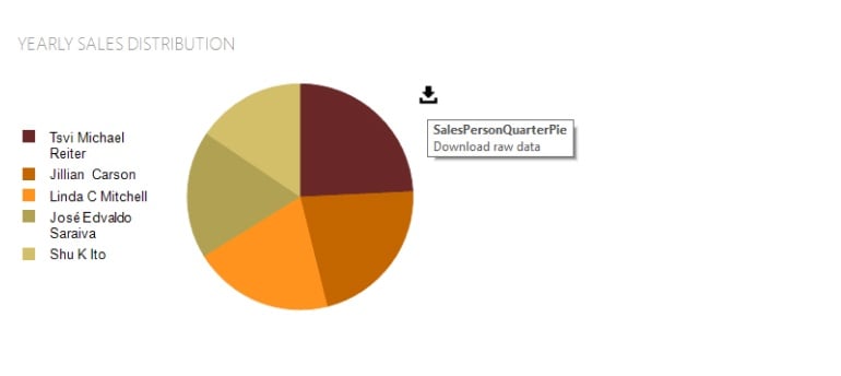 Raw data view & export Telerik Reporting