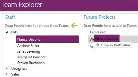 WPF TreeView control showcasing Easy reorganization