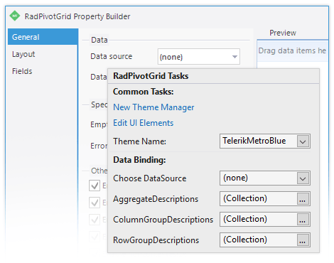 WinForms PivotGrid control in Design Time