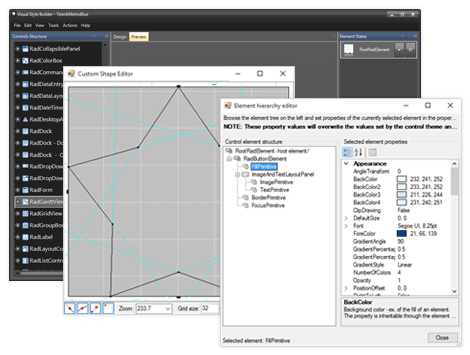 UI for WinForms TPF Productivity Tools