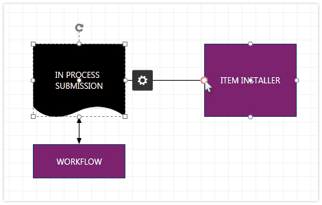 WPF Diagram showcasing editing of shapes and connections