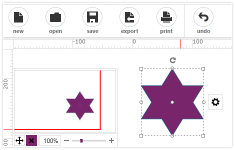 WPF Diagram control showcasing pan and zoom