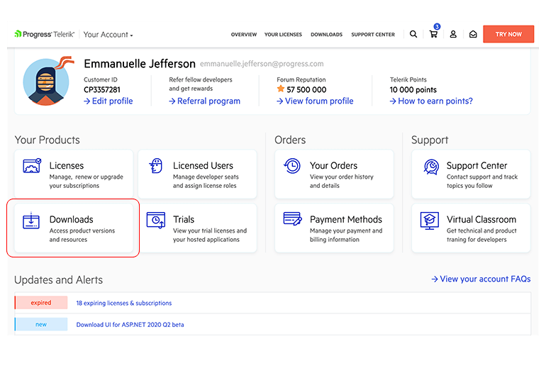 Access any other product files or the latest internal build 1