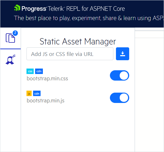 Add External Static Assets
