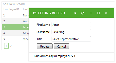Telerik UI for ASP.NET AJAX Window - Non Modal