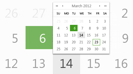 Telerik UI for ASP.NET AJAX Calendar - basic functions