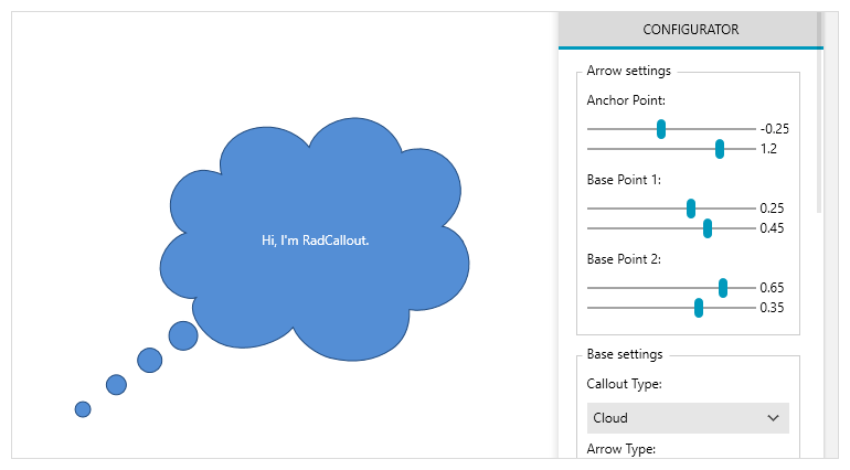 Shapes for WinForms Callout control