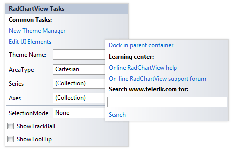 UI for WinForms ChartView in Design Time