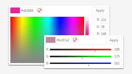 Telerik UI for ASP.NET AJAX ColorPicker - keyboard support