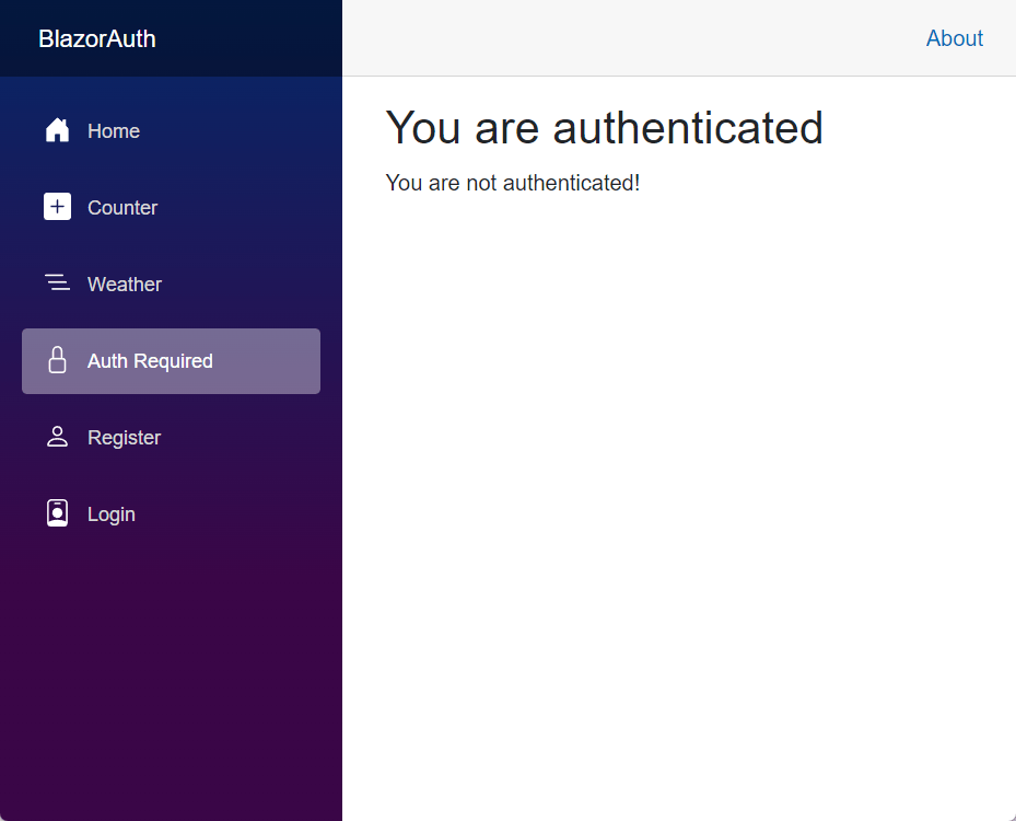 Content being rendered for unauthenticated users