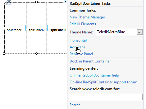 Nesting SplitPanels in the WinForms SplitContainer control
