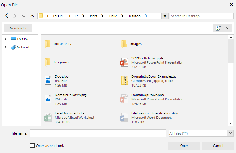 Hidden files support in the WinForms FileDialogs