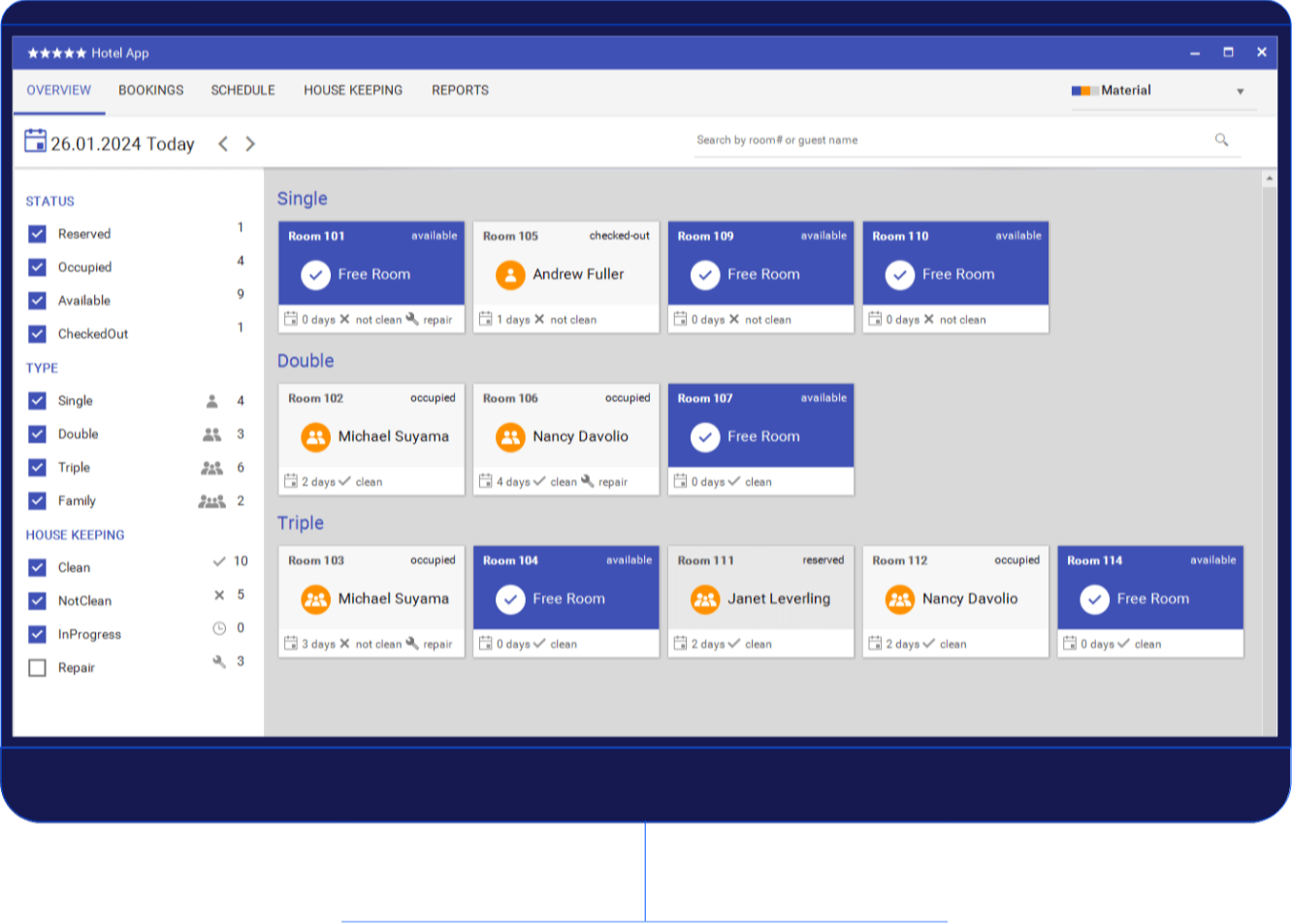 Hotel Management Demo App