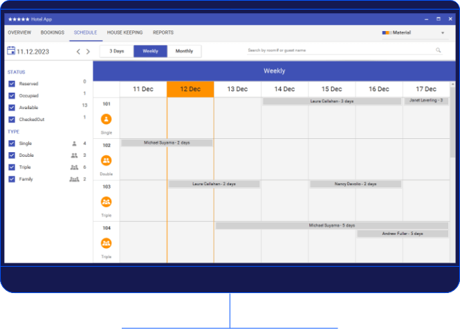 Hotel Management Demo App