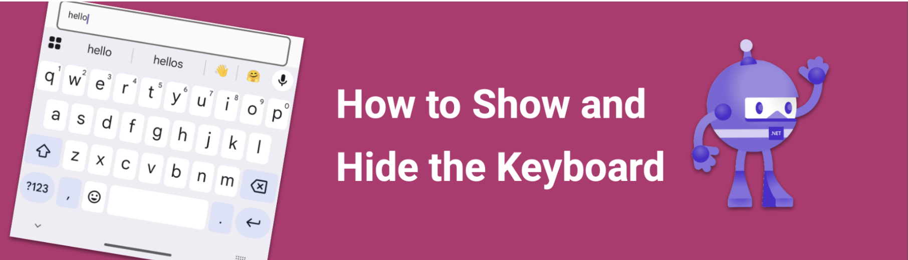 how to show and hide the keyboard