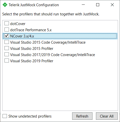 JustMock Integration with NCover
