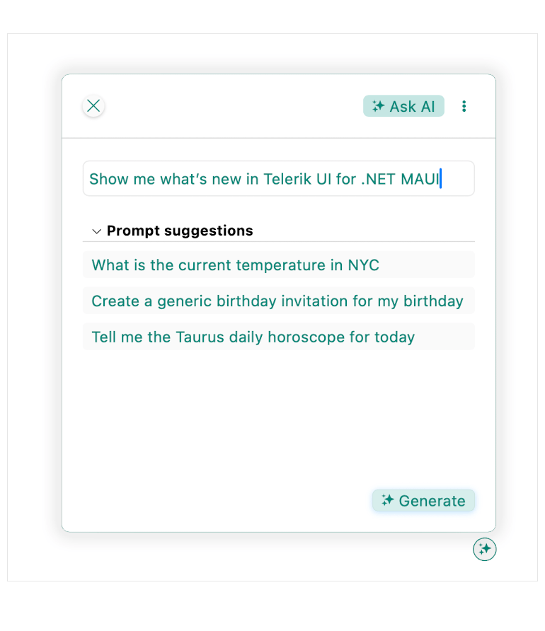 .NET MAUI AI Prompt Styling