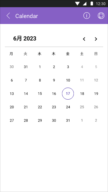 .NET MAUI Calendar - Localization
