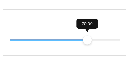 NET MAUI Slider component displaying a Tooltip
