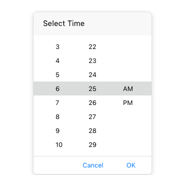 NET MAUI TimePicker component