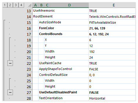 UI for WinForms PropertyGrid Exporting