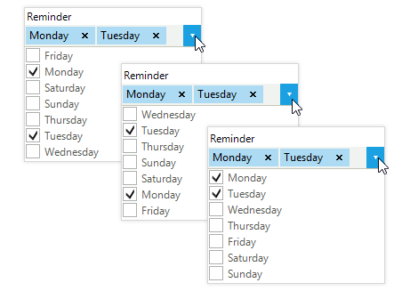 Sorted Lists in WinForms CheckedDropDownList control