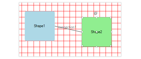 Telerik UI for WinForms Diagram displaying Background Grid