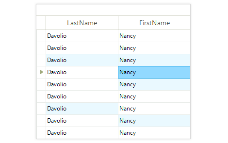 UI for WinForms GridView Selection