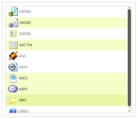 WinForms ListControl displaying Selection