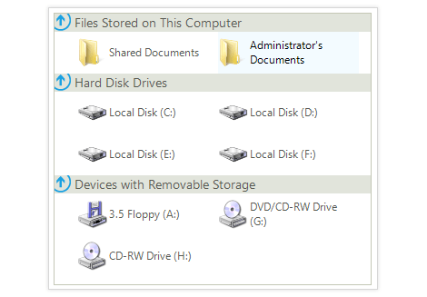WinForms ListView control displaying Grouping